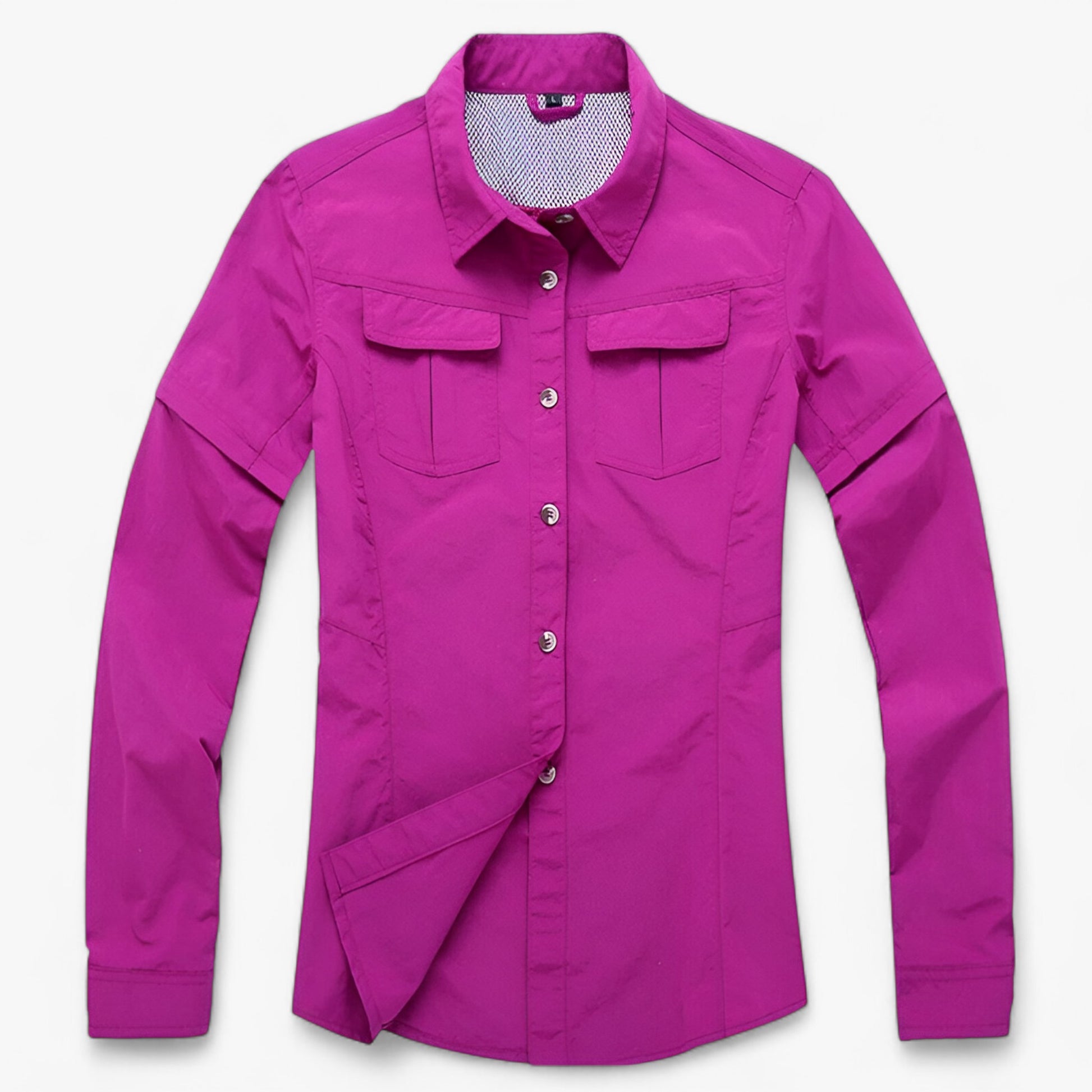 Dames Buiten Kleding : Vrouwen Sneldrogende Polyester Wandelen Blouse in Roze van Outdoor Craft