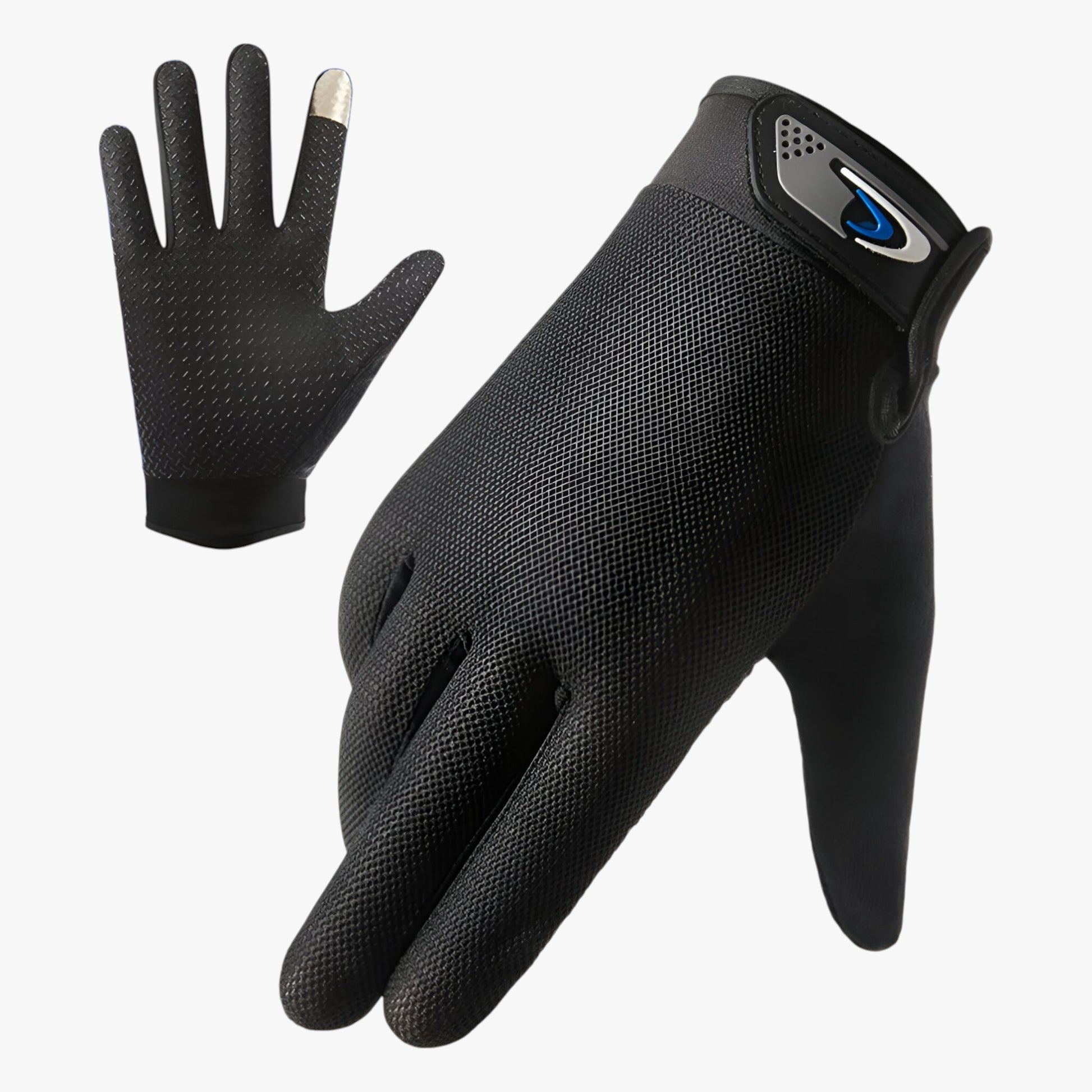 Handschoenen : Vissershandschoenen met Touchscreen in Zwart van Outdoor Craft
