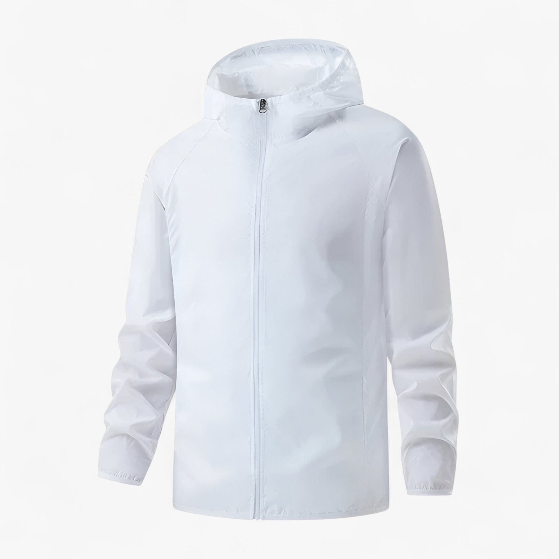 Jassen : Unisex Waterdichte Polyester Jas in Unisex Wit van Outdoor Craft
