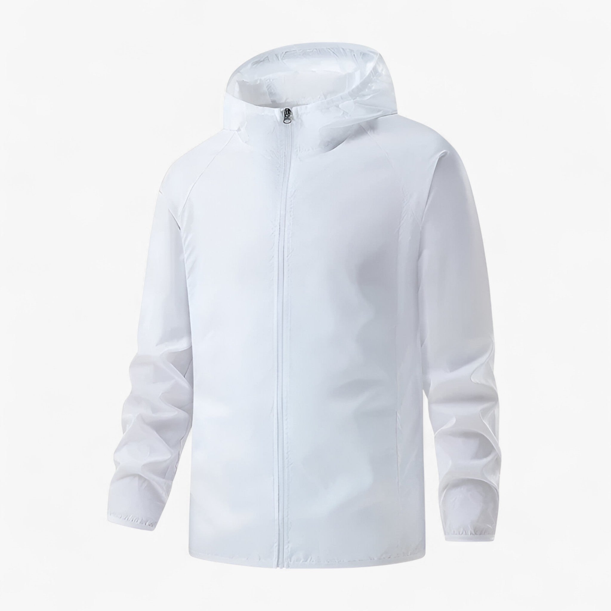 Jassen : Unisex Waterdichte Polyester Jas in Unisex Wit van Outdoor Craft