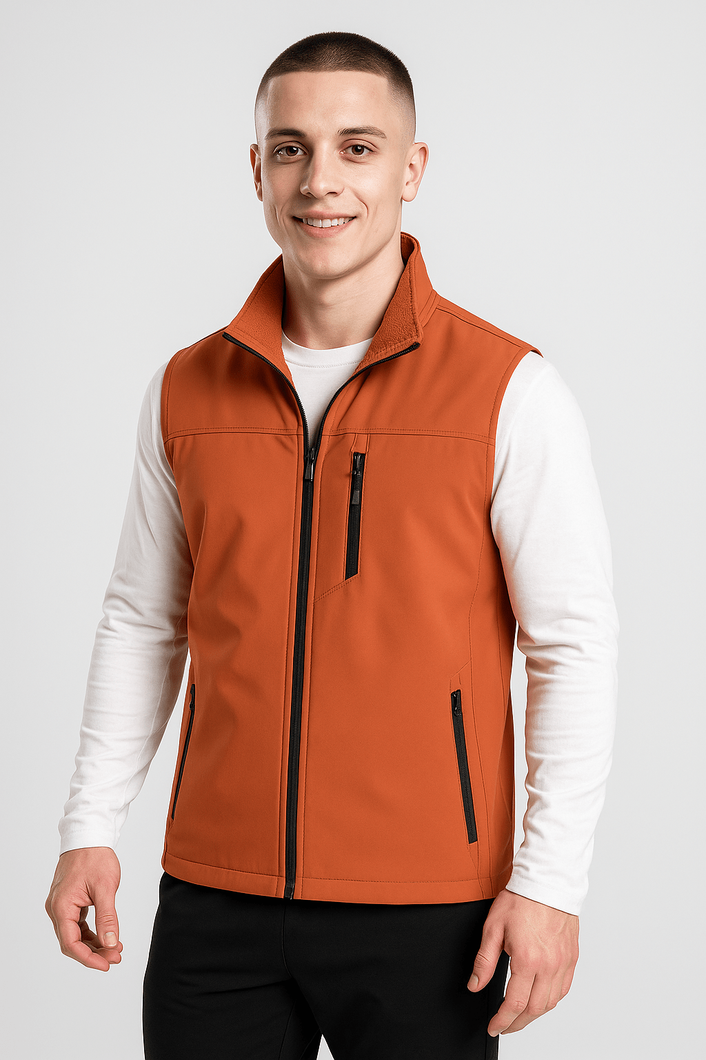 Softshell Outdoor Bodywarmer voor Heren – Lichtgewicht, Winddicht & Waterafstotend - Softshell Bodywarmer - Oranje - Small (S) - Softshell Outdoor Bodywarmer voor Heren – Lichtgewicht, Winddicht & Waterafstotend. - Outdoor Craft