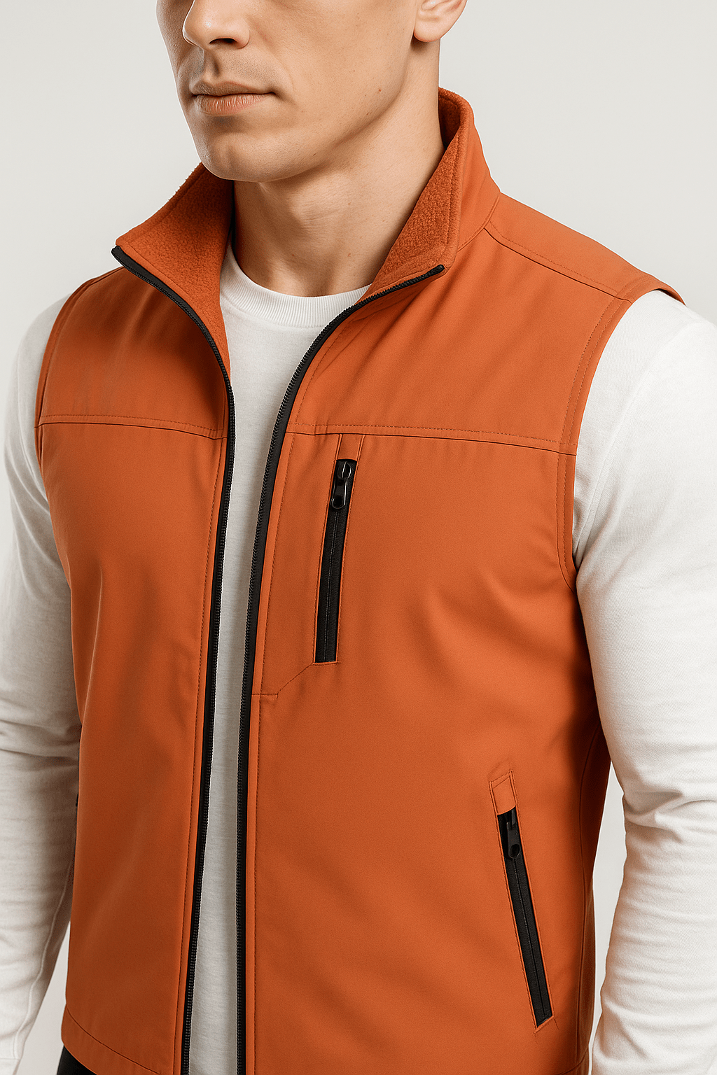 Softshell Outdoor Bodywarmer voor Heren – Lichtgewicht, Winddicht & Waterafstotend - Softshell Bodywarmer - Oranje - Small (S) - Softshell Outdoor Bodywarmer voor Heren – Lichtgewicht, Winddicht & Waterafstotend. - Outdoor Craft