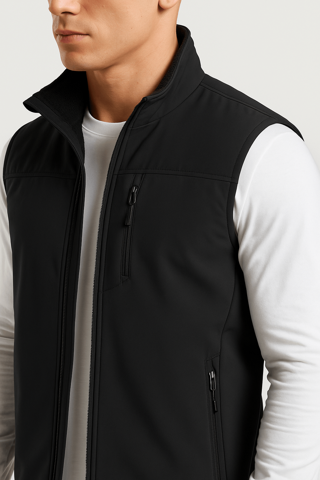 Softshell Outdoor Bodywarmer voor Heren – Lichtgewicht, Winddicht & Waterafstotend - Softshell Bodywarmer - Zwart - Small (S) - Softshell Outdoor Bodywarmer voor Heren – Lichtgewicht, Winddicht & Waterafstotend. - Outdoor Craft