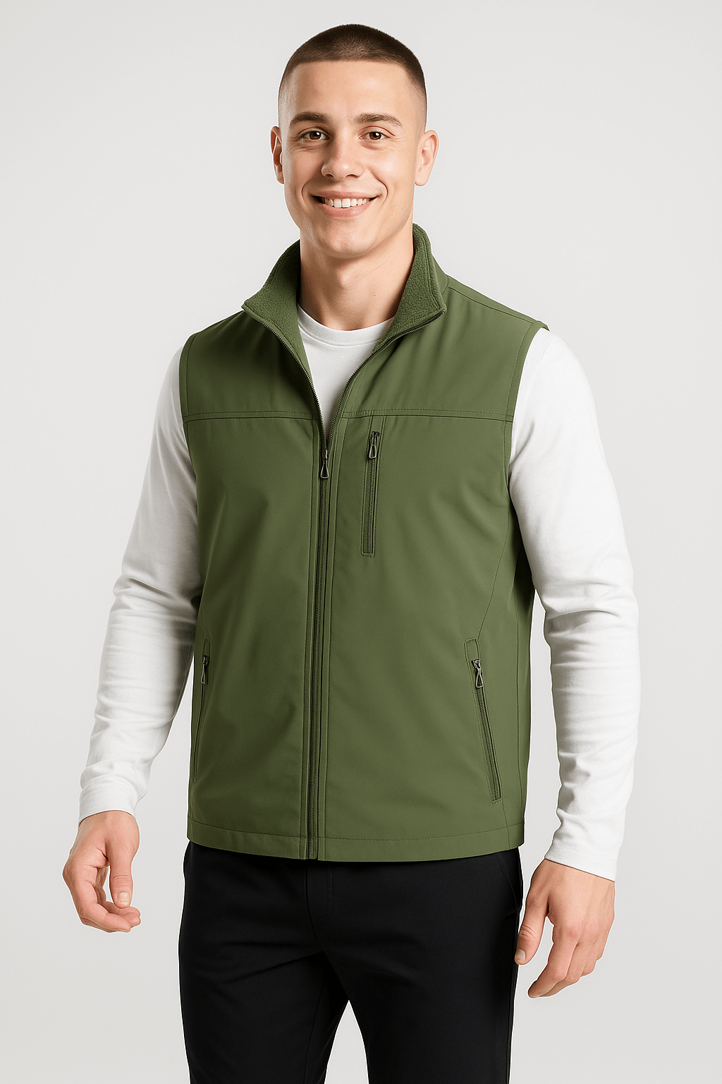 Softshell Outdoor Bodywarmer voor Heren – Lichtgewicht, Winddicht & Waterafstotend - Softshell Bodywarmer - Groen - Small (S) - Softshell Outdoor Bodywarmer voor Heren – Lichtgewicht, Winddicht & Waterafstotend. - Outdoor Craft
