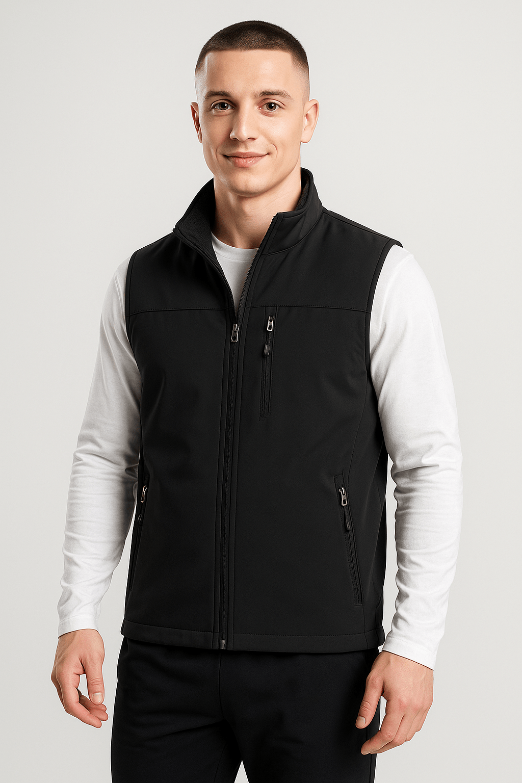 Softshell Outdoor Bodywarmer voor Heren – Lichtgewicht, Winddicht & Waterafstotend - Softshell Bodywarmer - Zwart - Small (S) - Softshell Outdoor Bodywarmer voor Heren – Lichtgewicht, Winddicht & Waterafstotend. - Outdoor Craft
