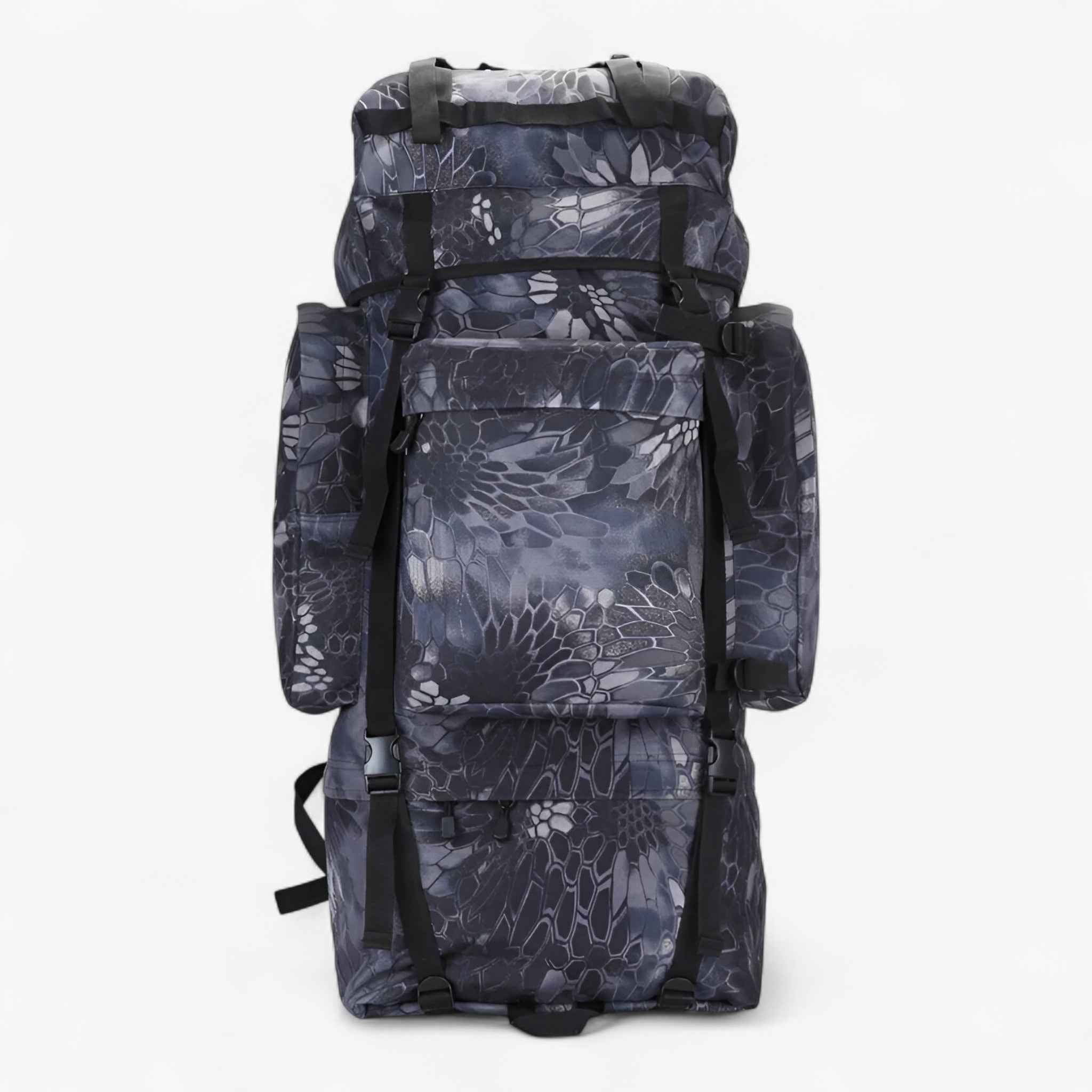Tactische Rugzak 100L Waterdicht - Wandelrugzakken - Zwarte python - Tactische Rugzak 100L Waterdicht - Outdoor Craft