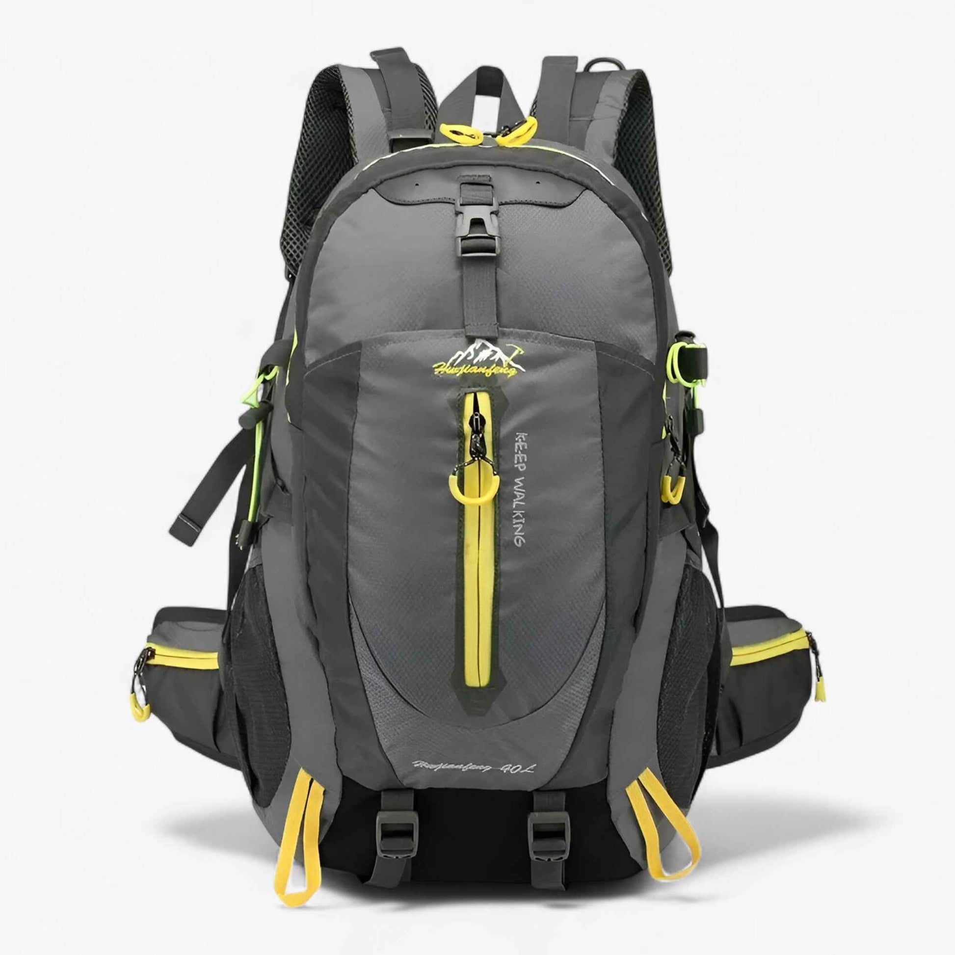 Unisex Rugzak 40L Waterdicht Nylon Laptopvak - Rugzakken - Donkergrijs - Unisex Rugzak 40L Waterdicht Nylon Laptopvak - Outdoor Craft