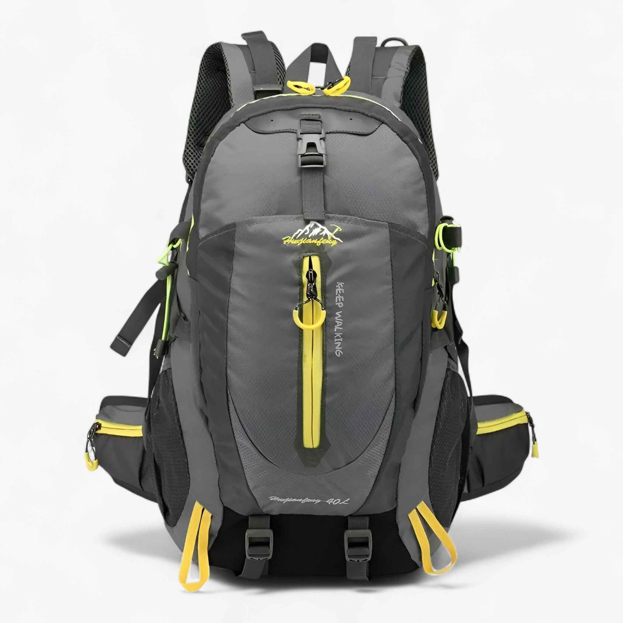 Unisex Rugzak 40L Waterdicht Nylon Laptopvak - Rugzakken - Donkergrijs - Unisex Rugzak 40L Waterdicht Nylon Laptopvak - Outdoor Craft