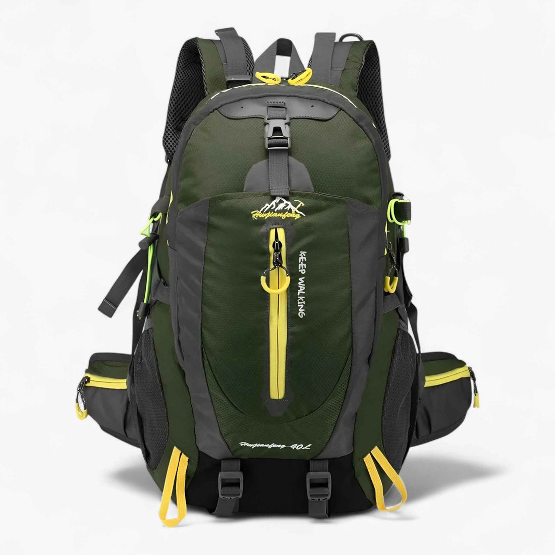 Unisex Rugzak 40L Waterdicht Nylon Laptopvak - Rugzakken - Legergroen - Unisex Rugzak 40L Waterdicht Nylon Laptopvak - Outdoor Craft