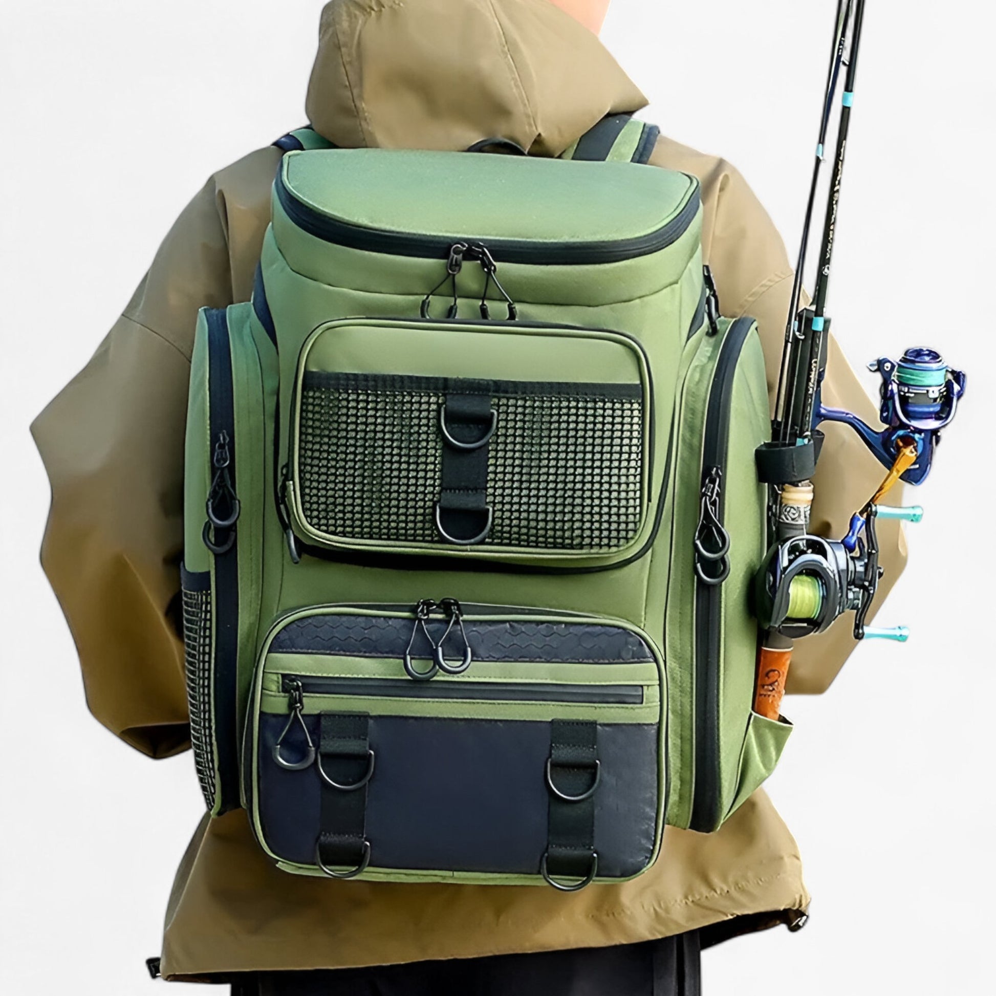Visserszak 50L Oxford Materiaal Waterdicht - Visspullen en tackle tassen - Zwart - Visspullen en tackle tassen : Visserszak 50L Oxford Materiaal Waterdicht in van Outdoor Craft - Outdoor Craft