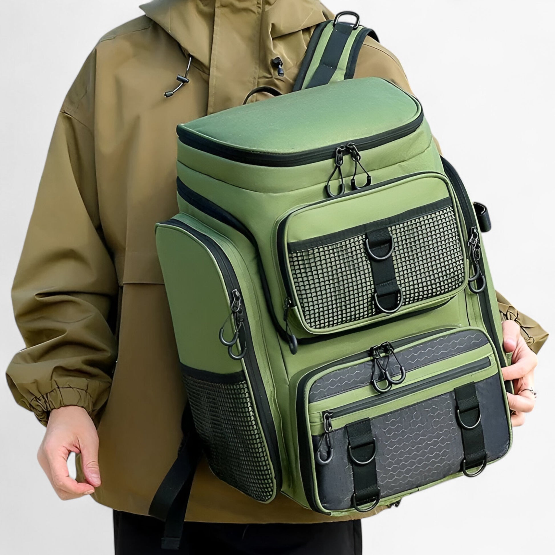 Visserszak 50L Oxford Materiaal Waterdicht - Visspullen en tackle tassen - Zwart - Visspullen en tackle tassen : Visserszak 50L Oxford Materiaal Waterdicht in van Outdoor Craft - Outdoor Craft