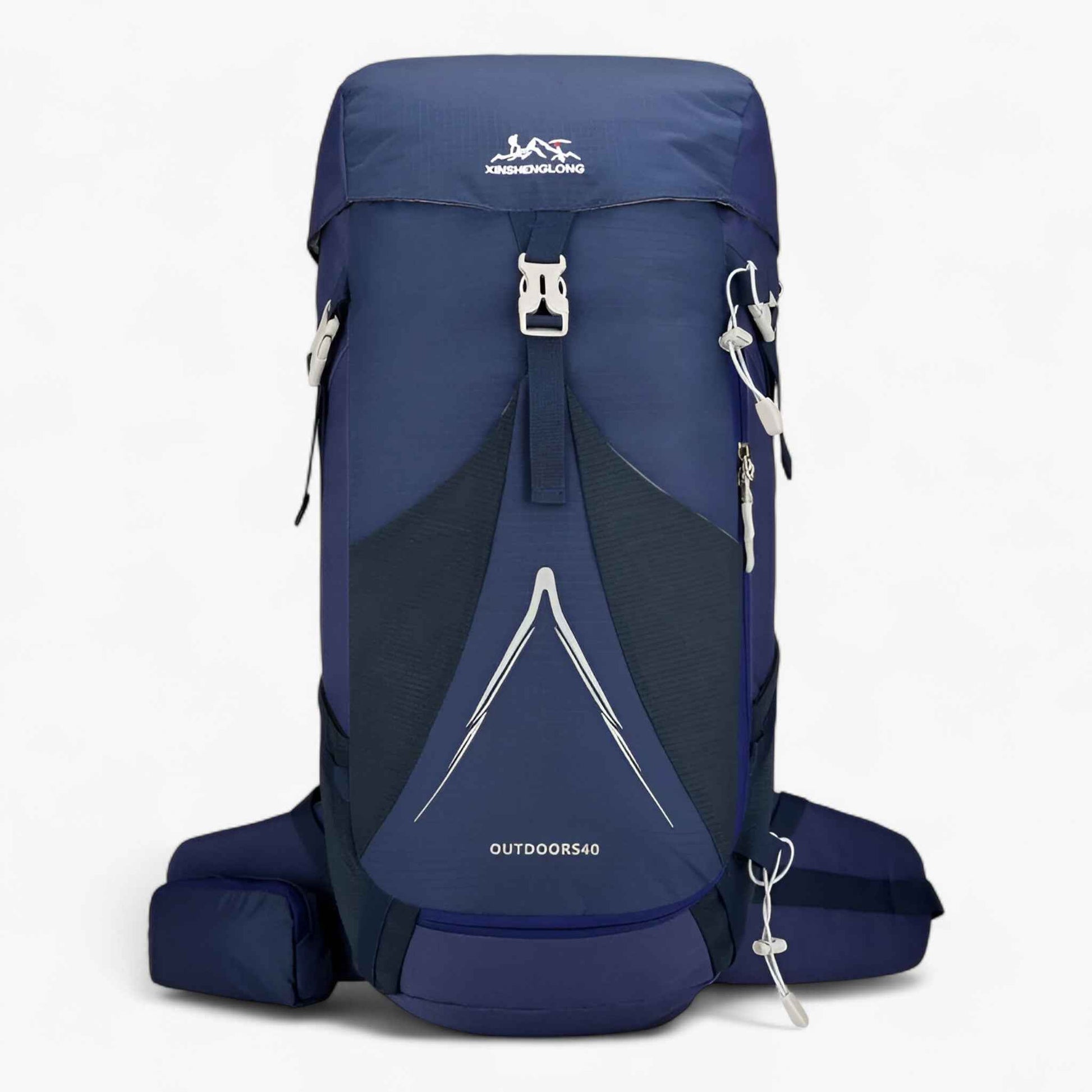 Wandelrugzak 50L Waterafstotend Nylon - Rugzakken - Donkerblauw - Wandelrugzak 50L Waterafstotend Nylon - Outdoor Craft