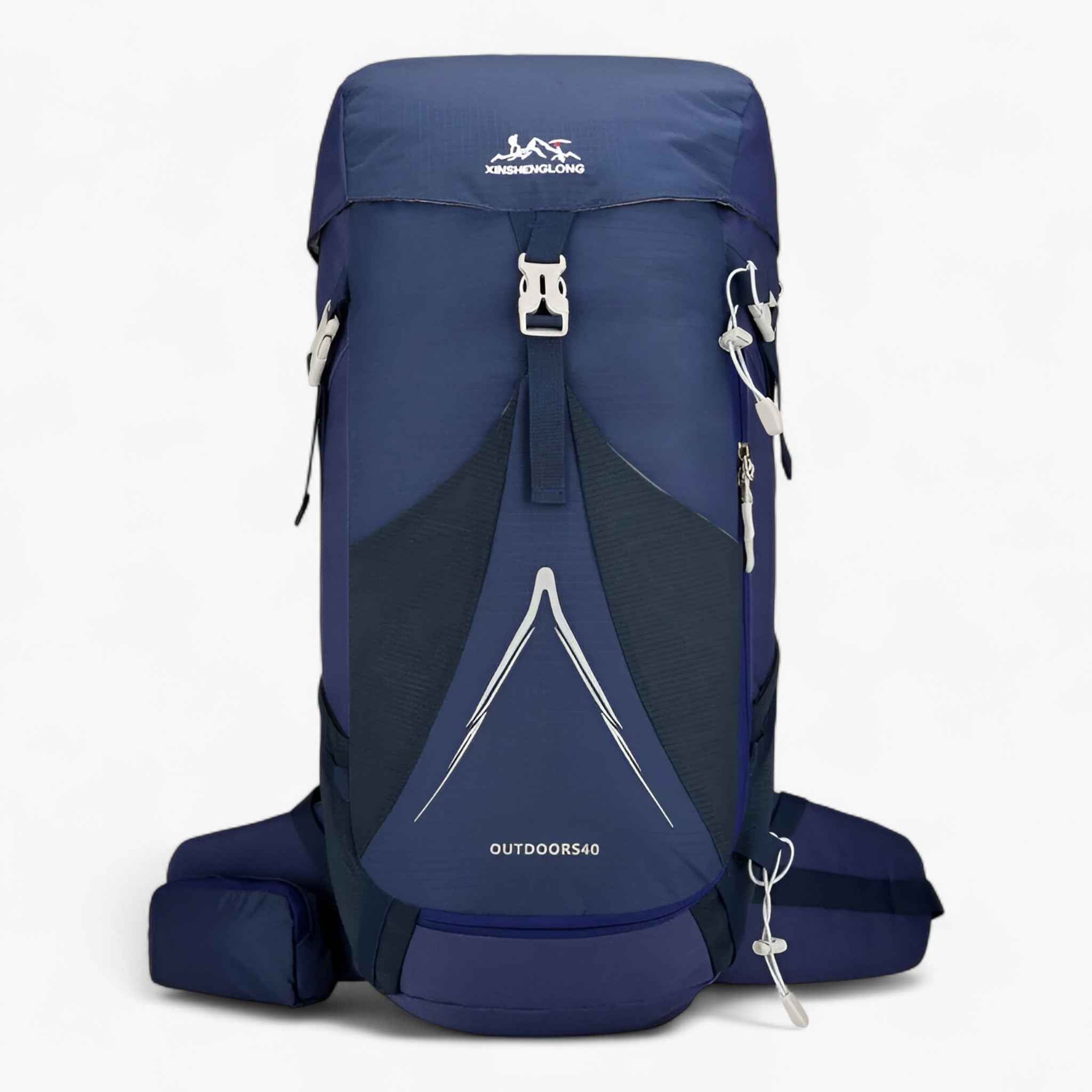 Wandelrugzak 50L Waterafstotend Nylon - Rugzakken - Donkerblauw - Wandelrugzak 50L Waterafstotend Nylon - Outdoor Craft