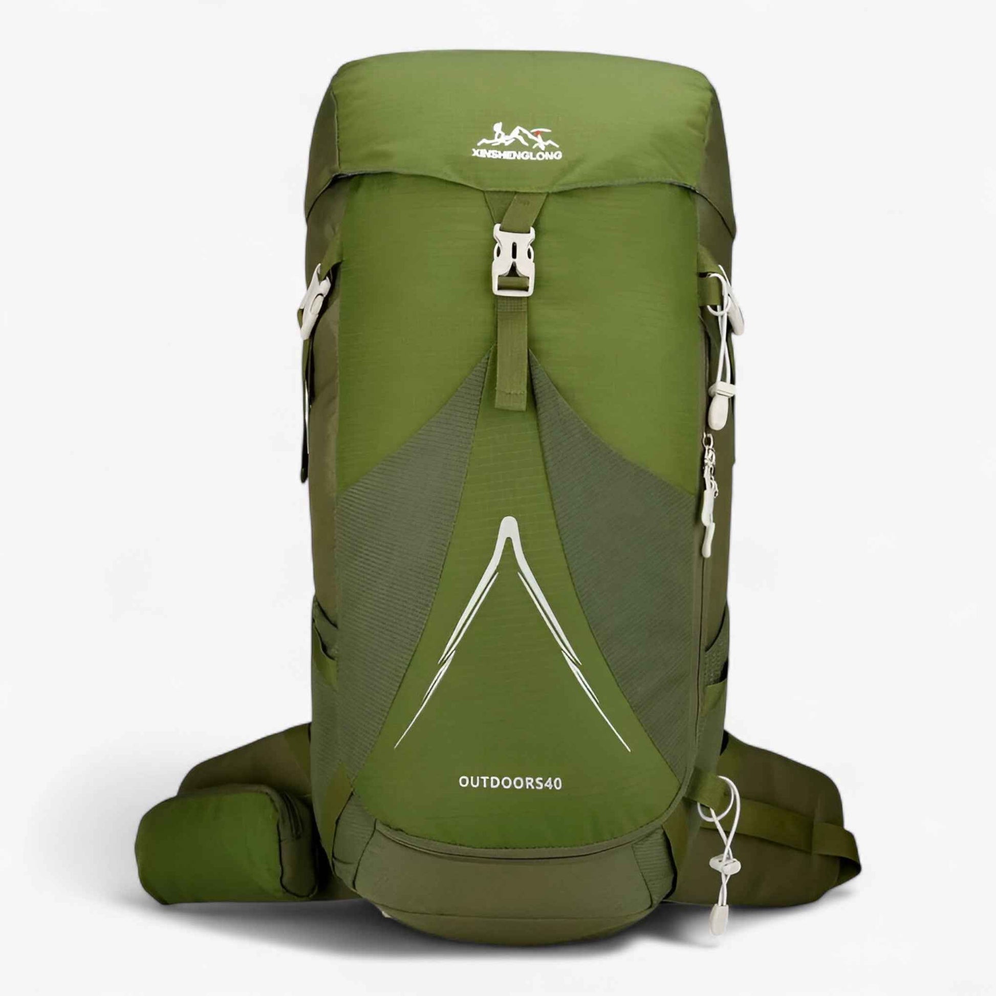 Wandelrugzak 50L Waterafstotend Nylon - Rugzakken - Lichtgroen - Wandelrugzak 50L Waterafstotend Nylon - Outdoor Craft