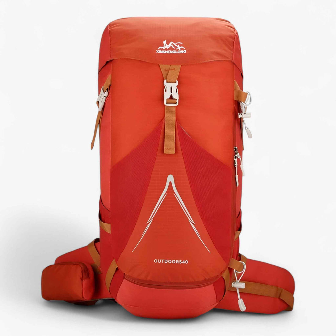 Wandelrugzak 50L Waterafstotend Nylon - Rugzakken - Rood - Wandelrugzak 50L Waterafstotend Nylon - Outdoor Craft