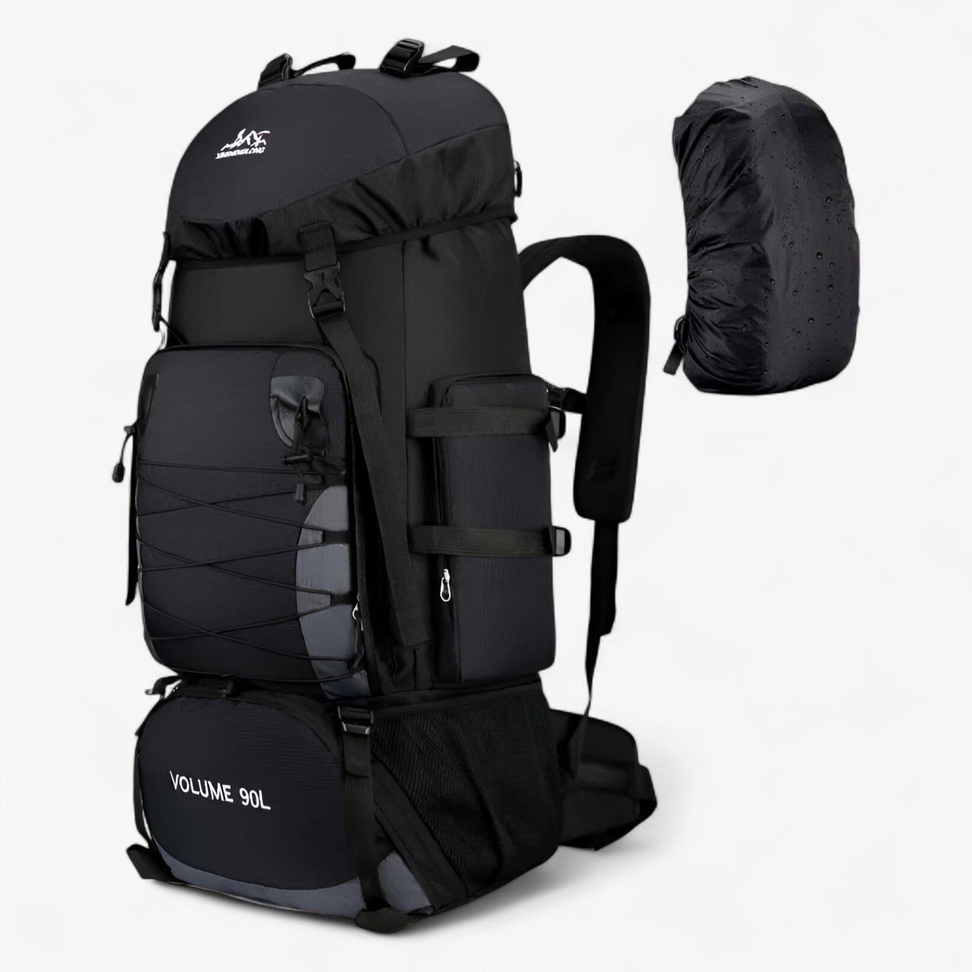 Waterdichte Nylon Rugzak voor Mannen en Vrouwen - Rugzakken - Zwarte AD hoes - Waterdichte Nylon Rugzak voor Mannen en Vrouwen. - Outdoor Craft