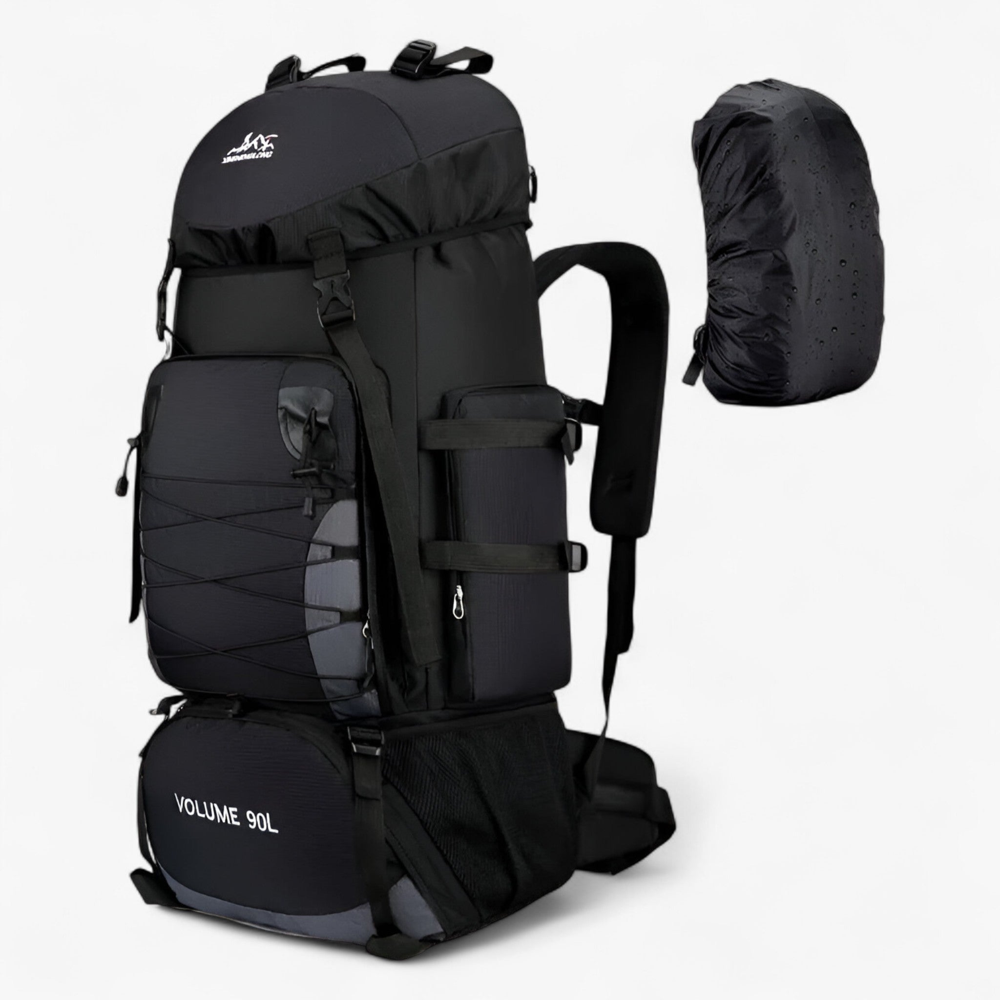 Waterdichte Nylon Rugzak voor Mannen en Vrouwen - Rugzakken - Zwarte AD hoes - Waterdichte Nylon Rugzak voor Mannen en Vrouwen. - Outdoor Craft