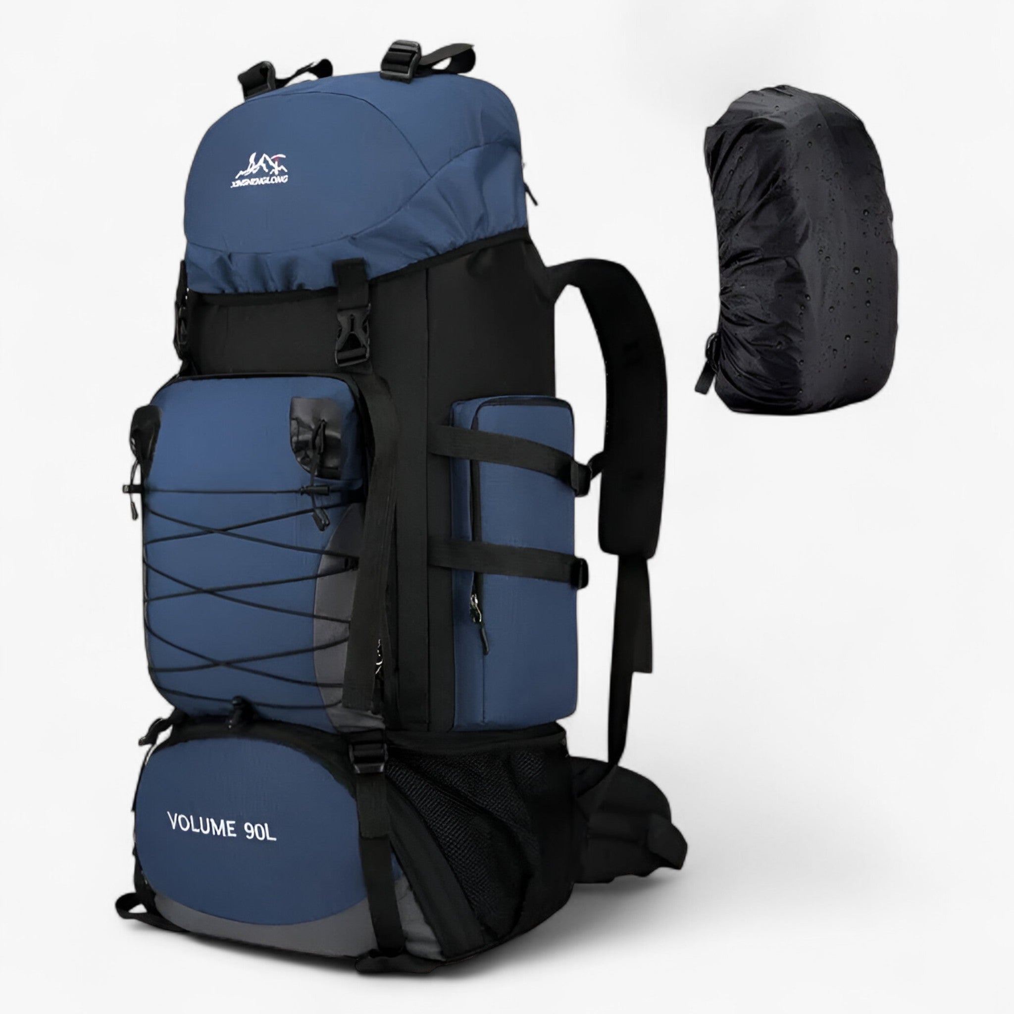 Waterdichte Nylon Rugzak voor Mannen en Vrouwen - Rugzakken - Donkerblauwe AD hoes - Waterdichte Nylon Rugzak voor Mannen en Vrouwen. - Outdoor Craft