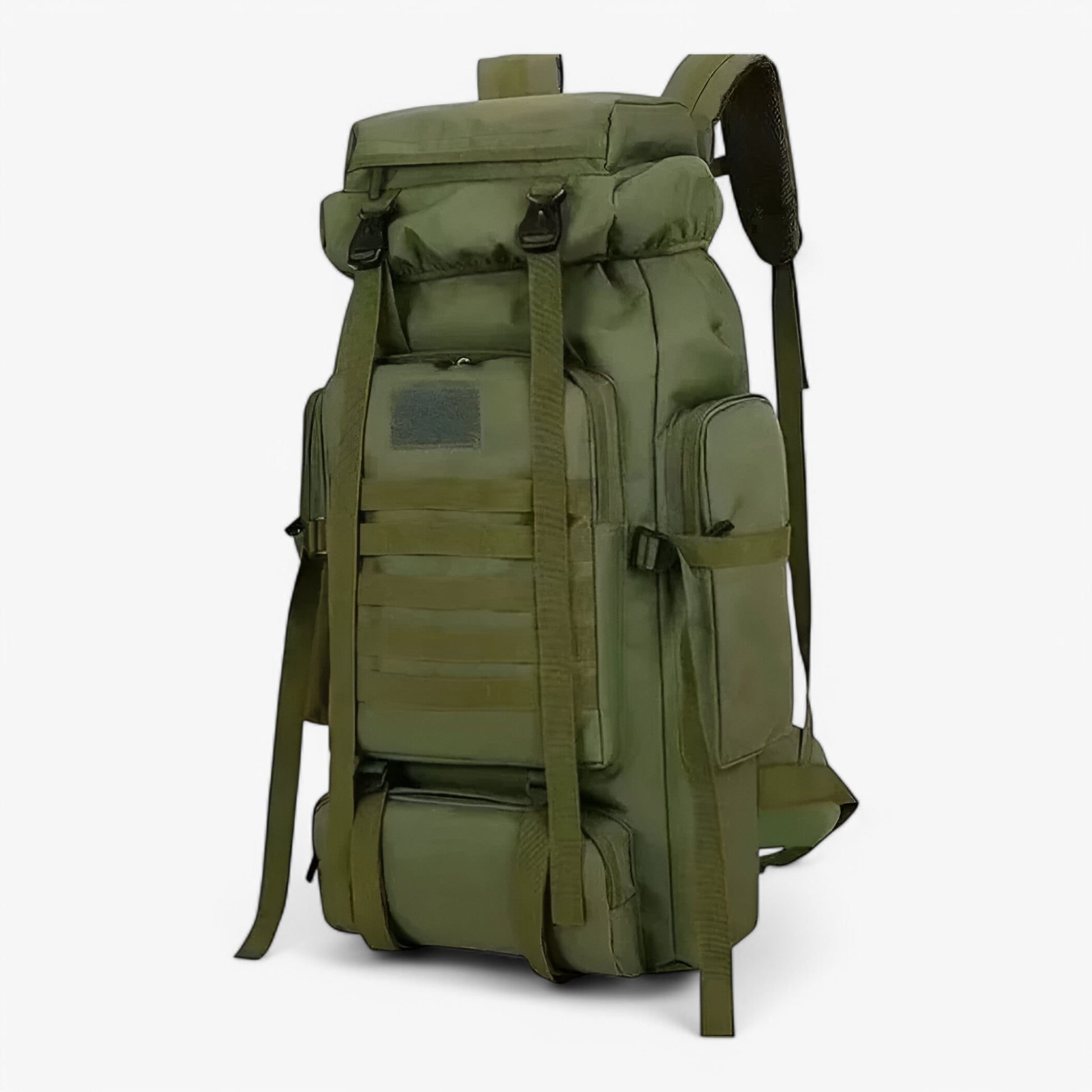 Wandelrugzakken : Grote Tactische Rugzak 80L/100L – Duurzaam Waterbestendig in Groen(80L) van Outdoor Craft