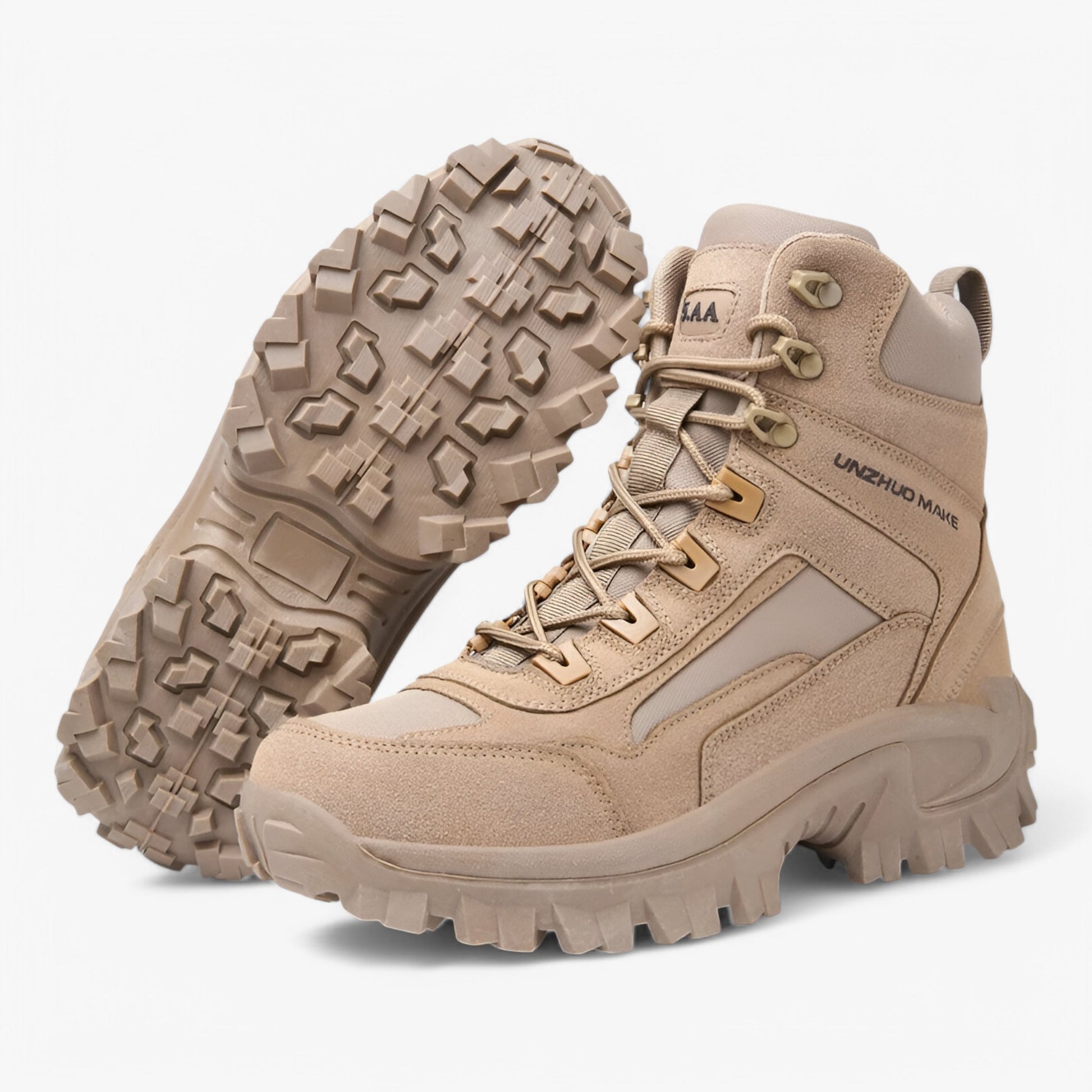 Heren Wandelschoenen : Tactische Wandelschoenen Heren – Schokabsorberend, Antislip en Ademend in Khaki van Outdoor Craft