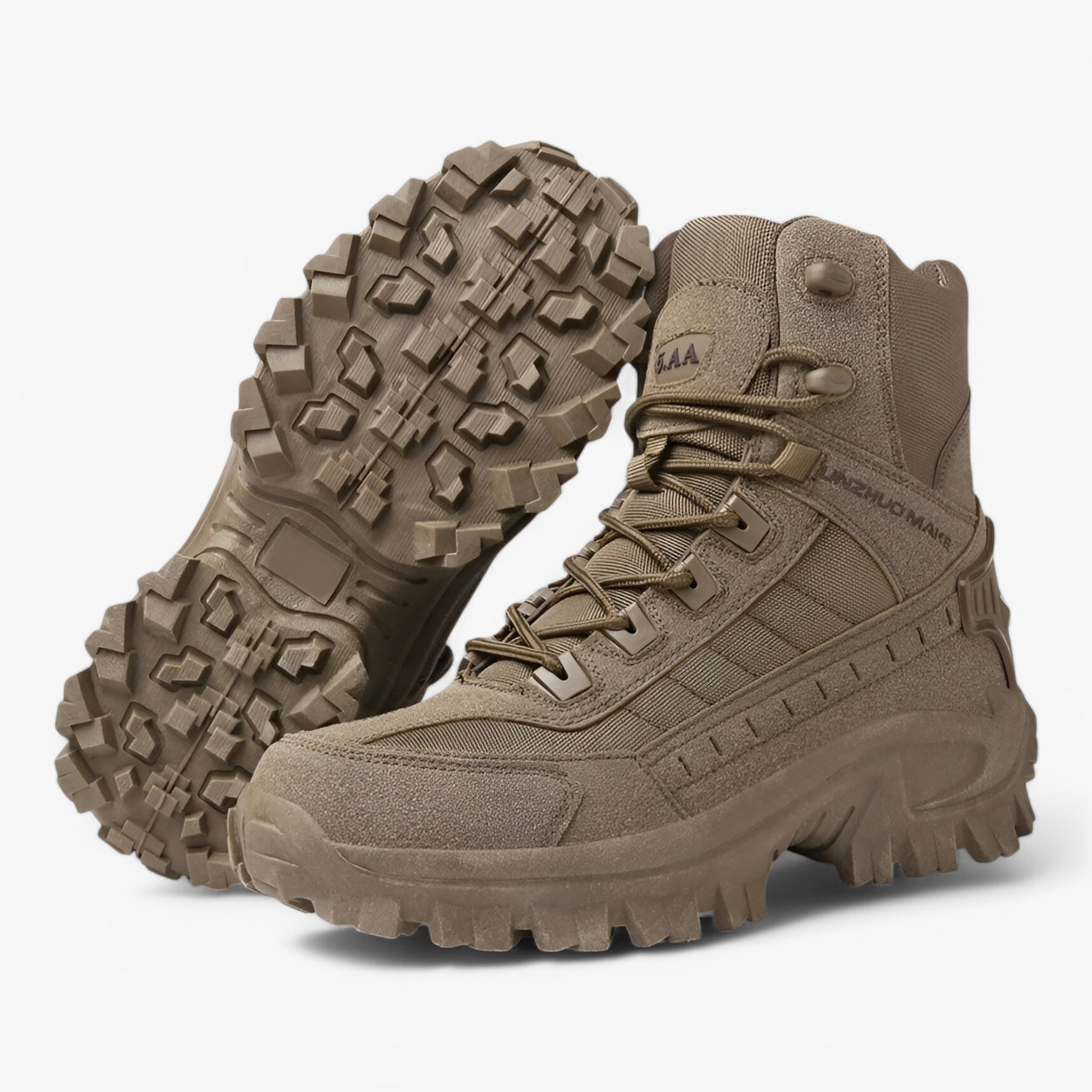 Heren Wandelschoenen : Tactische Wandelschoenen Heren – Schokabsorberend, Antislip en Ademend in Koffie van Outdoor Craft