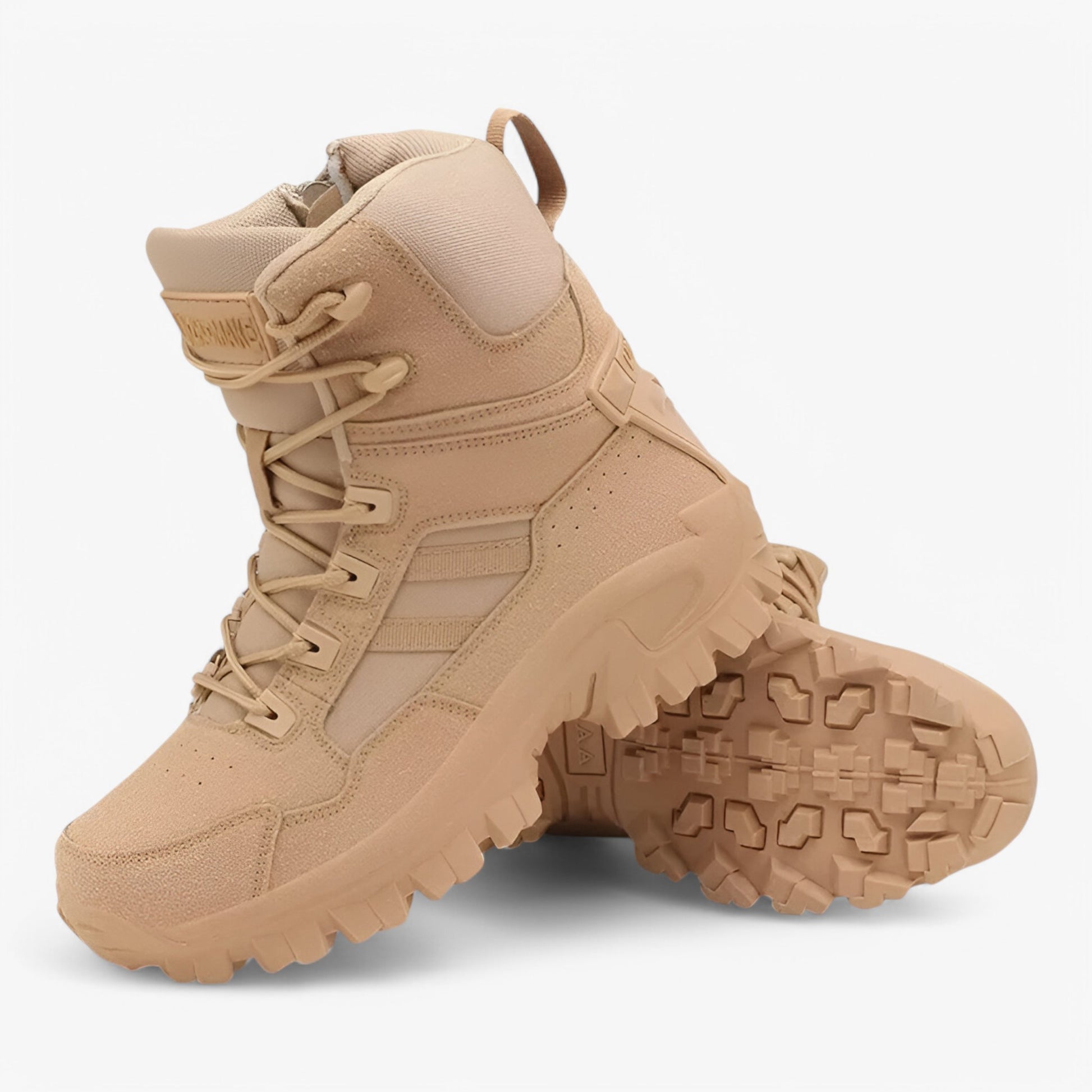 Heren Wandelschoenen : Tactische Wandelschoenen Heren – Schokabsorberend, Antislip en Ademend in Bruin van Outdoor Craft