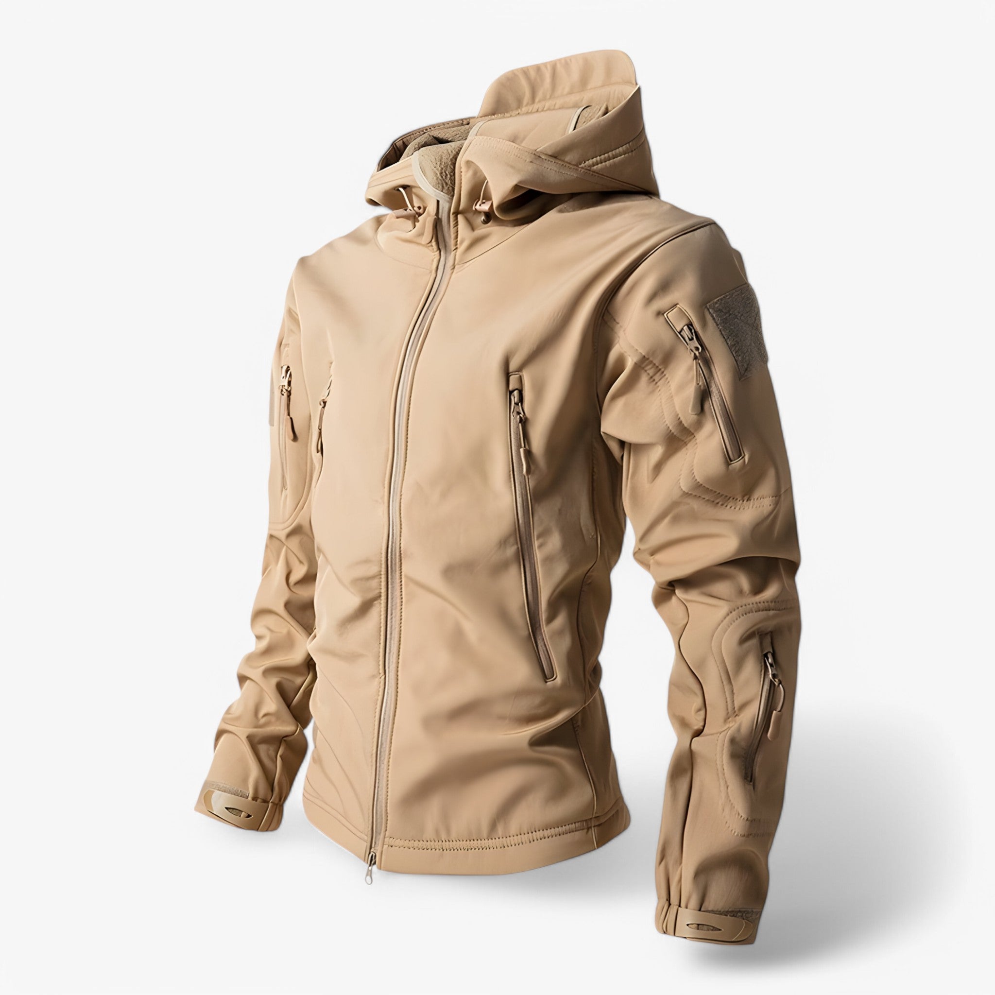 Softshell Jassen : Tactical | Softshell rugzak voor heren in khaki van Outdoor Craft