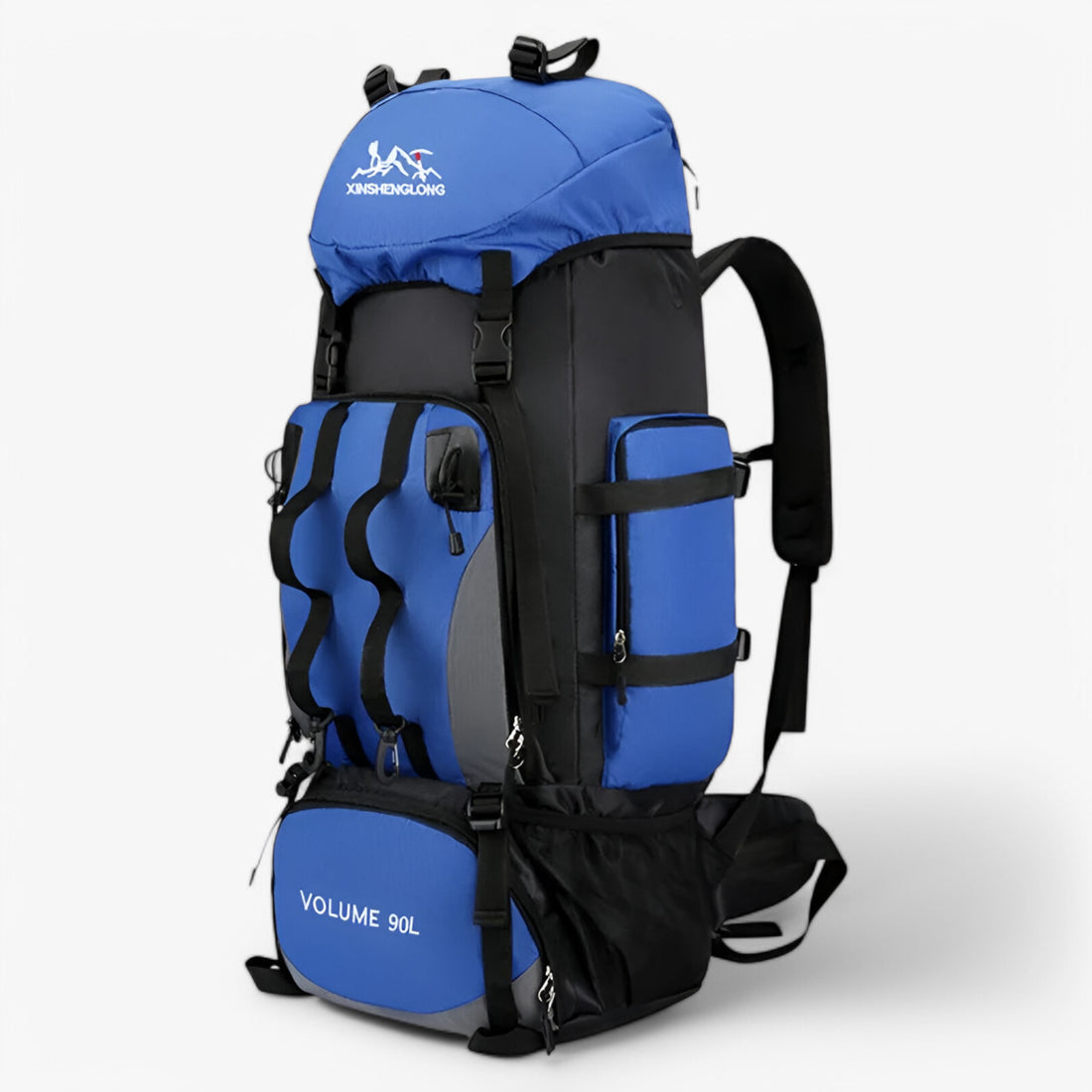 Rugzakken : Waterdichte Rugzak voor Wandelen en Kamperen in Blauw van Outdoor Craft
