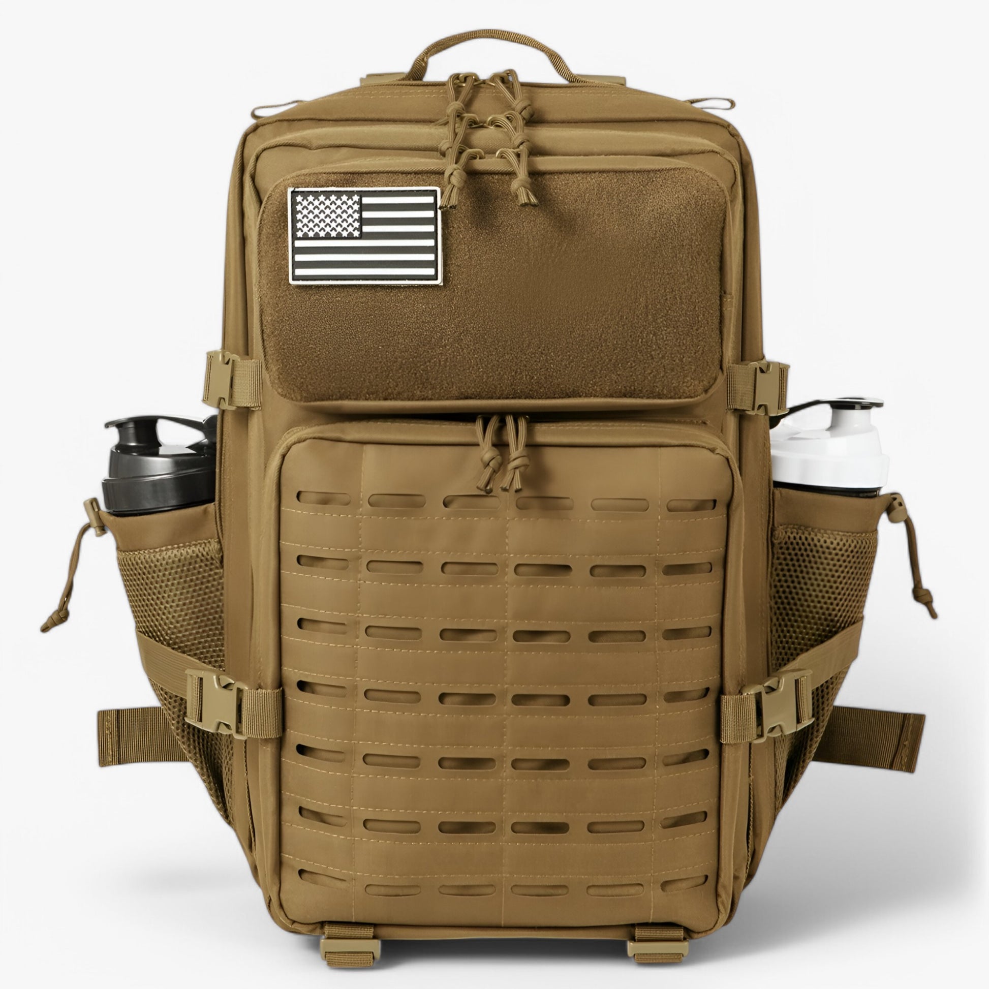 Tactische Rugzakken : Tactische Rugzak - Duurzaam & Waterdicht in 2.0 Khaki van Outdoor Craft